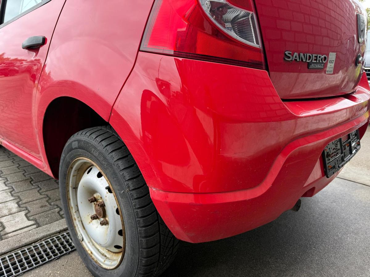Dacia Sandero SD original Stoßstange Stoßfänger hinten OV21D Red Passion BJ09
